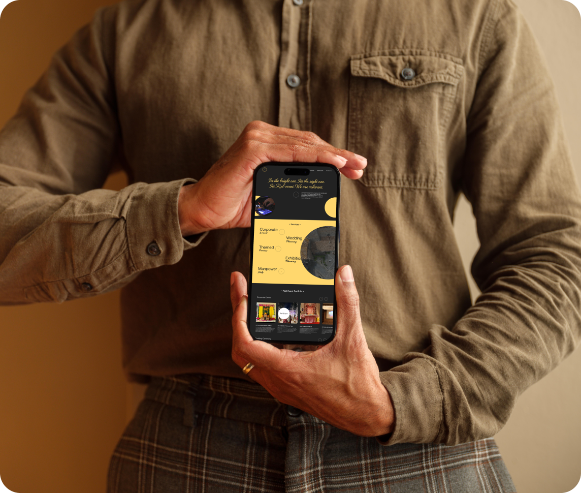 Landing Page Design project mockup